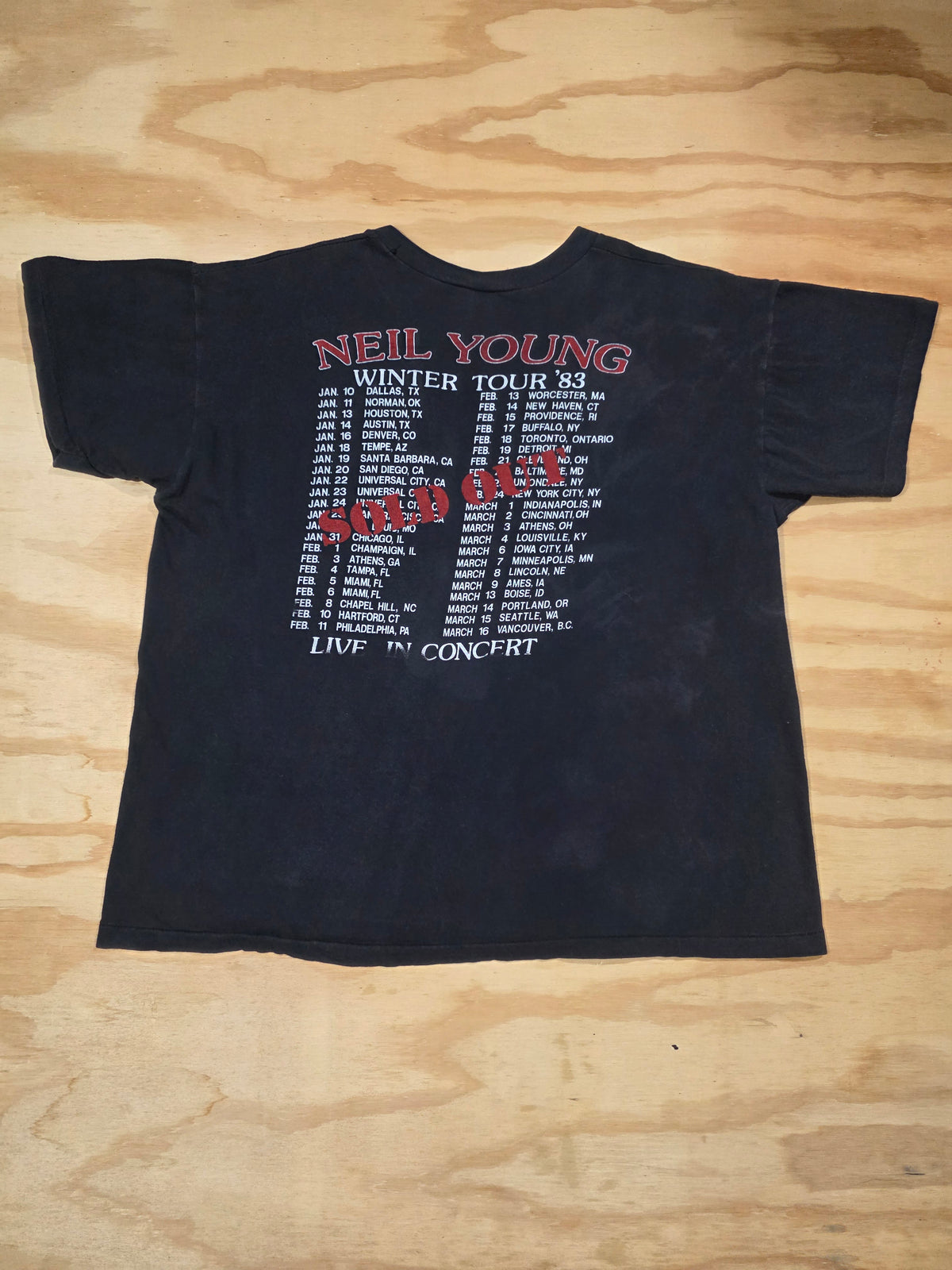 1983 Neil Young Small/Medium