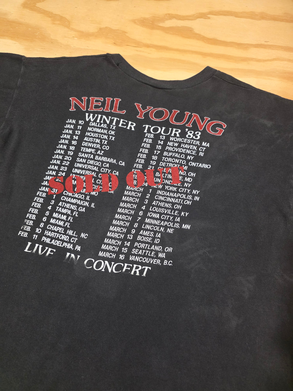 1983 Neil Young Small/Medium