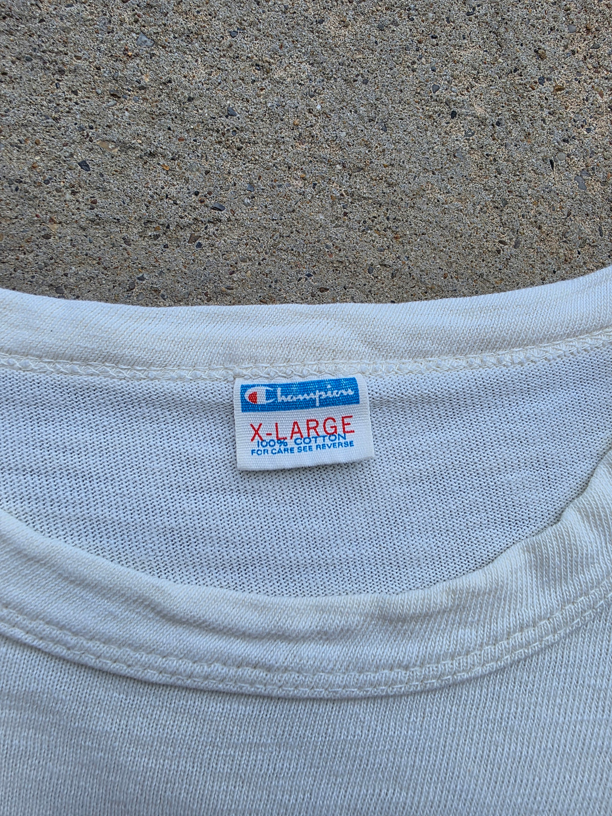 1970s Colorado University Champion Blue Bar Shirt XL